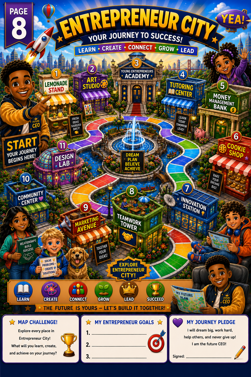 Entrepreneur City Map — Your Journey to Success, Page 8